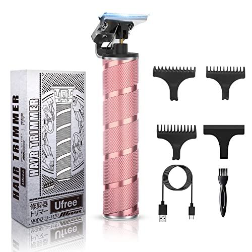 Ufree Hair Trimmer for Women, Bikini Trimmer Electric Razors Shaver for Women Grooming, Waterproof Hair Clippers Hair Cutting Kit, Gifts for Women (Rose Gold)