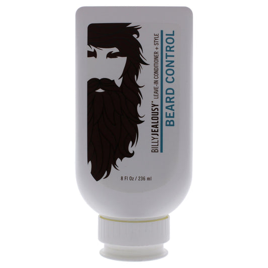 Billy Jealousy Original Beard Control Leave In Beard Conditioner for Men with Aloe Leaf Juice and Jojoba Seed Oil, Softens Hair and Skin, Light Hold with Matte Finish, 8 Fl Oz
