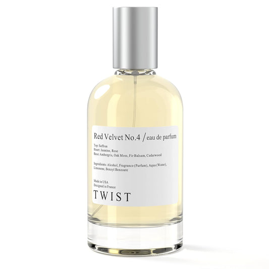Twist Red Velvet No.4 Inspired by Mfk Baccarat Rouge 540, Long Lasting Perfume For Women, EDP - 100 ml | 3.4 fl. oz.