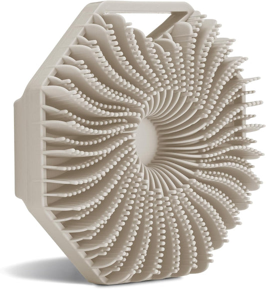 Sud Scrub¨ Antimicrobial Silicone Body Scrubber, Exfoliating Body Scrubber for Sensitive Skin, Eco Friendly Shower Scrubber for Body, Silicone Body Brush for Showering, Clay