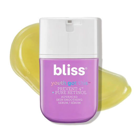 Bliss Youth Got Thisª Prevent-4ª + Pure Retinol - 0.67 Fl Oz - Advanced Skin Smoothing Serum - Youth Boosting Clinically Proven Formula - Clean - Fragrance-Free - Vegan & Cruelty-Free