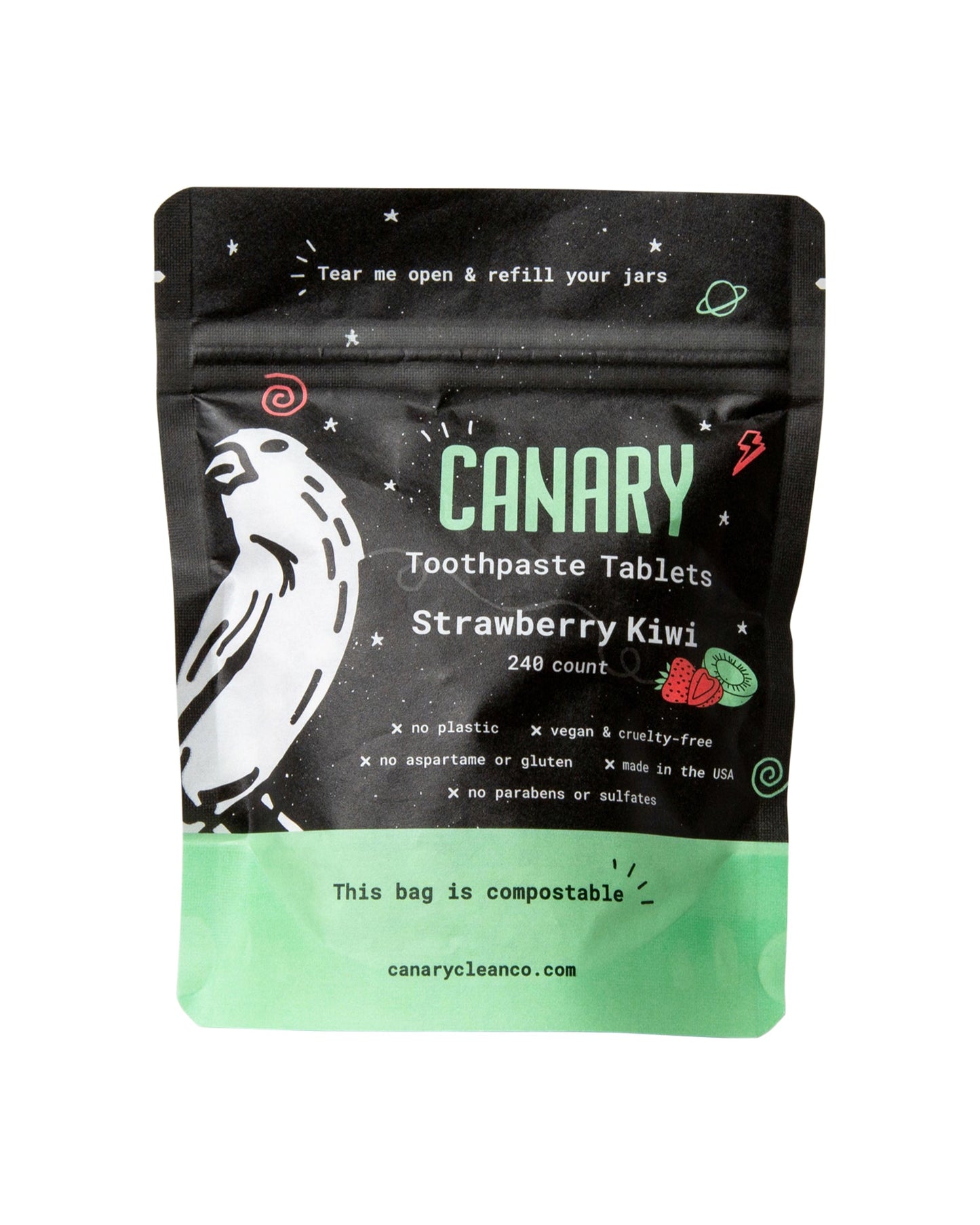 Strawberry Kiwi Toothpaste Tablets