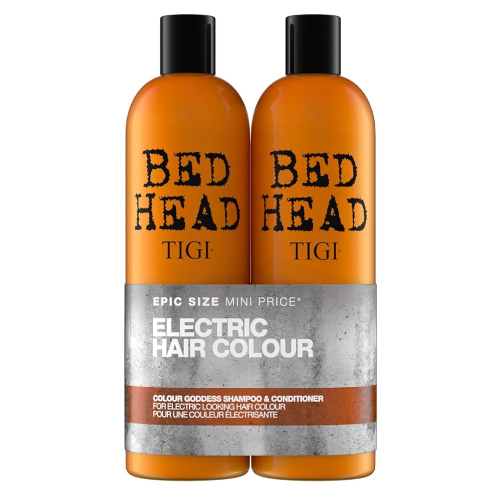 Bed Head By TIGI Colour Goddess Shampoo And Conditioner For Coloured Hair 25.35 Fl Oz 2 Count, Clean