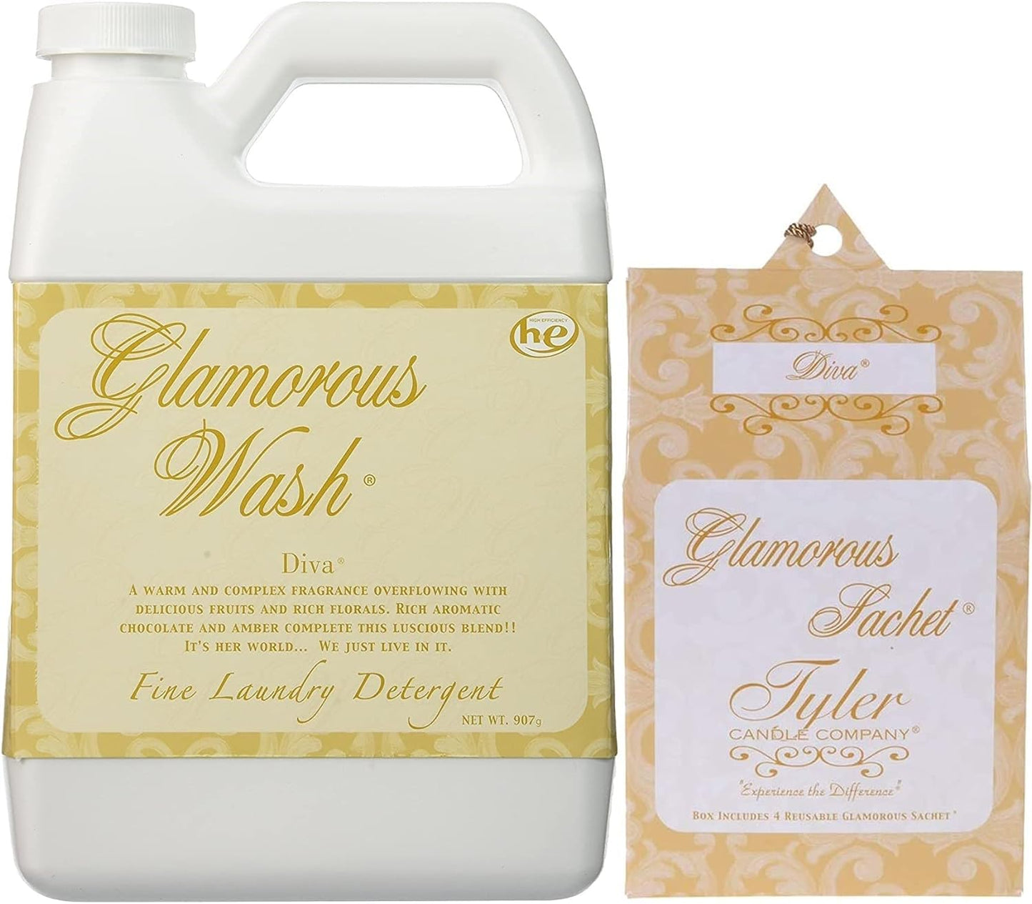 TYLER Liquid Glamorous Wash, Diva, 907g. (With Dryer Sachets)