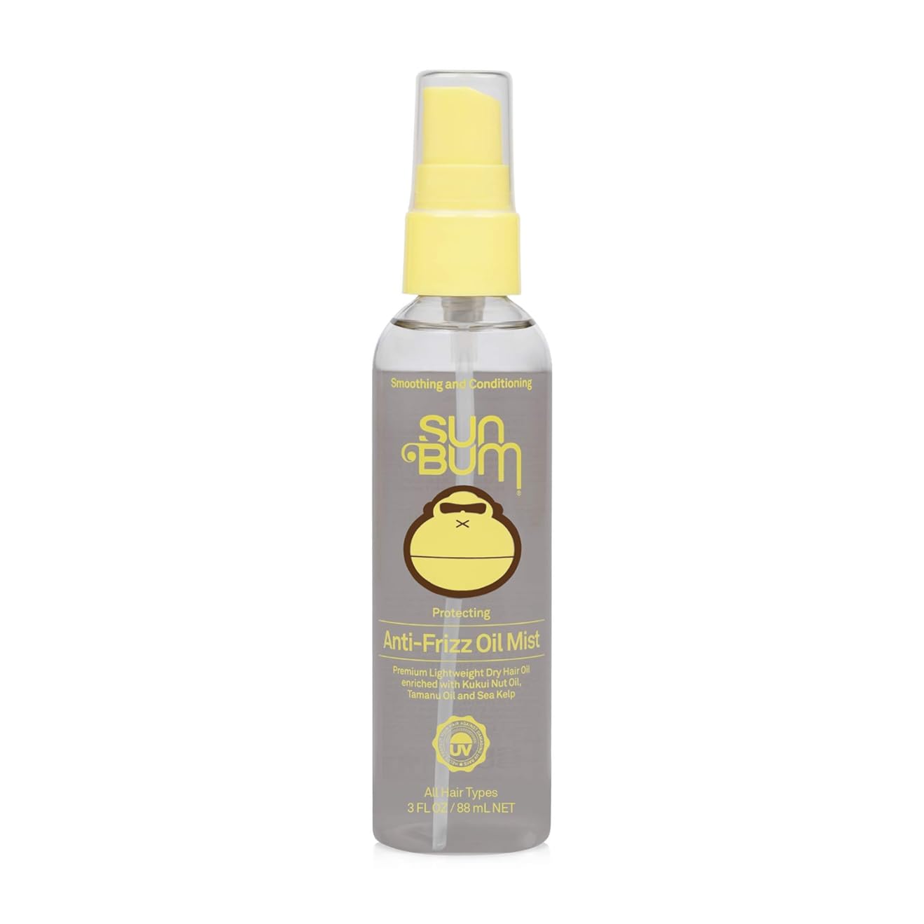 Sun Bum Protecting Anti-Frizz Oil Mist | Vegan and Cruelty Free Moisturizing Hair Protector Spray for All Hair Types | 3 oz