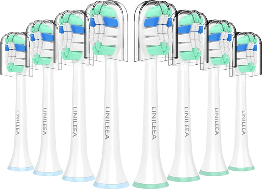 Toothbrush Replacement Heads for Philips Sonicare, Electric Brush Head Compatible with Phillips Sonic Care Toothbrush Heads,8 Pack