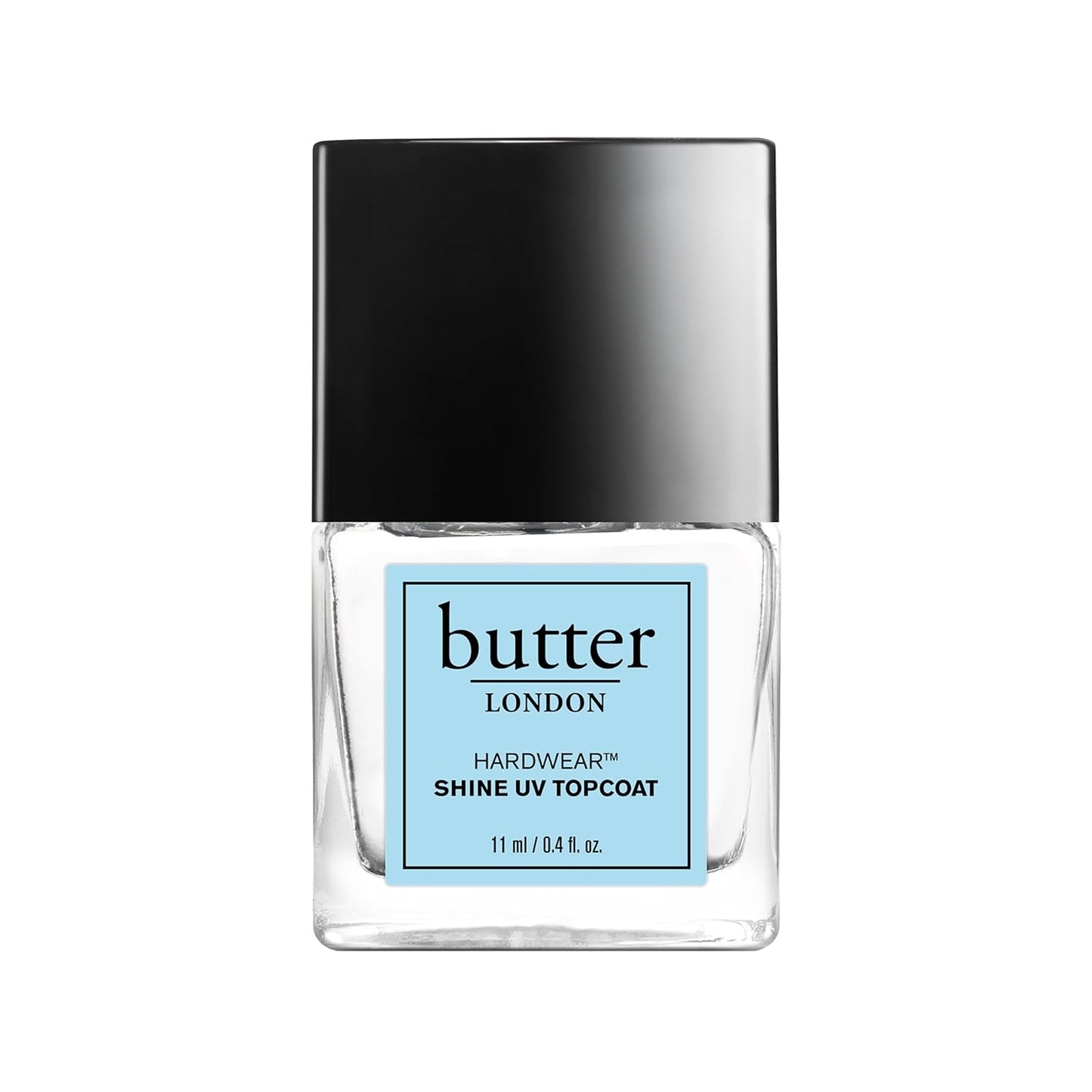 butter LONDON Hardwear Shine UV Top Coat, help prevent nail polish chipping 0.37 Fl Oz (Pack of 1)