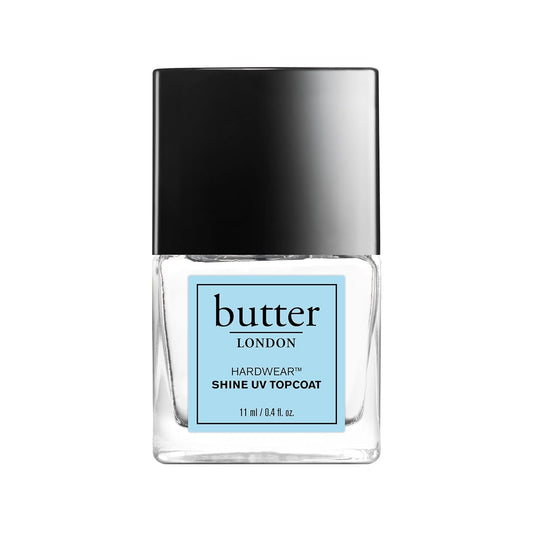 butter LONDON Hardwear Shine UV Top Coat, help prevent nail polish chipping 0.37 Fl Oz (Pack of 1)