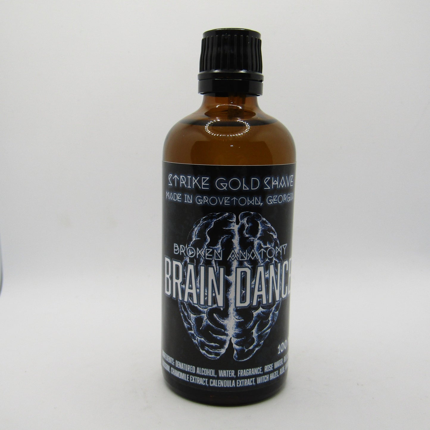 Brain Dance Aftershave Splash - by Strike Gold Shave