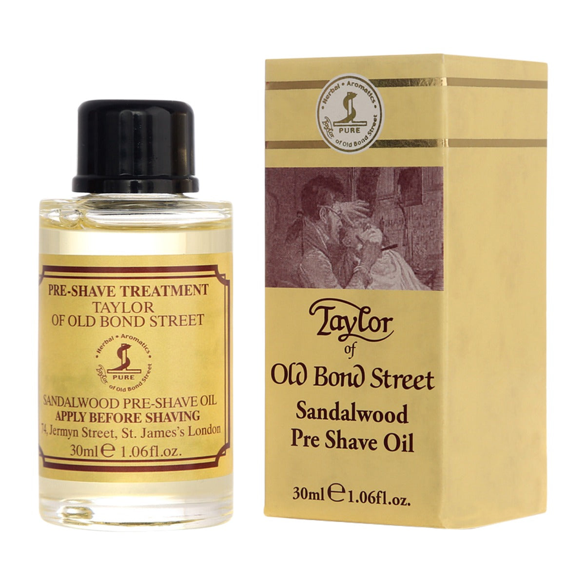 Taylor of Old Bond Street Sandalwood Pre-Shave Oil, 30ml